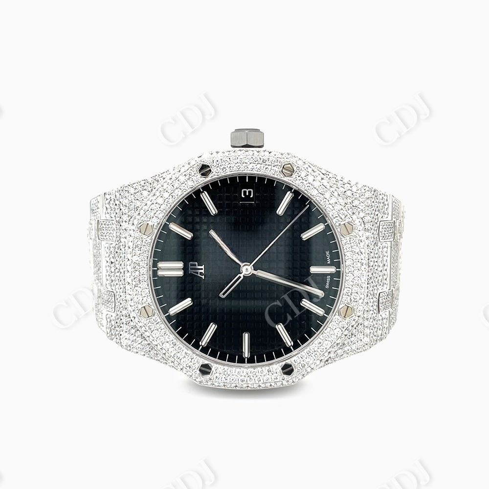 Hip Hop Iced Out Moissanite AP Watch customdiamjewel