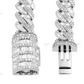 Miami Link Silver Moissanite Cuban Bracelet hip hop jewelry customdiamjewel