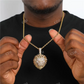 High Quality Iced Out Custom Lion Head Diamond Pendant hip hop jewelry CustomDiamJewel