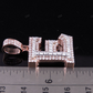 1.5" 1.75 CTW 14K Gold Natural Diamond Custom E Letter Pendant CustomDiamJewel