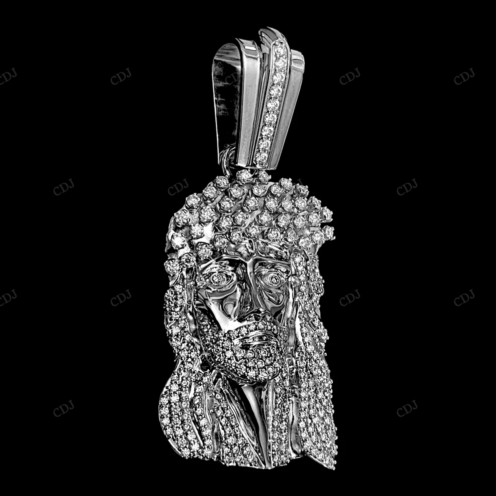 Custom Medium OG Kufi Moissanite Jesus Pendant hip hop jewelry CustomDiamJewel