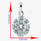 Sterling Silver Pear Cut Flower Shap Moissanite Pendant hip hop jewelry CustomDiamJewel