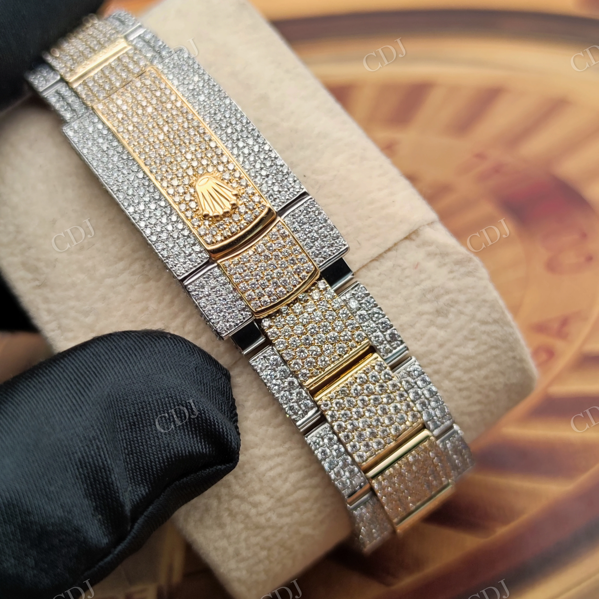 VVS Moissanite Rolex Iced Out Men's Watch customdiamjewel