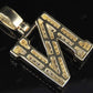 1.5CTW Solid Gold Real Diamond initial 'N' Letter Pendant CustomDiamJewel
