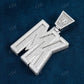 Initial Letter MK Custom Diamond Pendant  customdiamjewel   