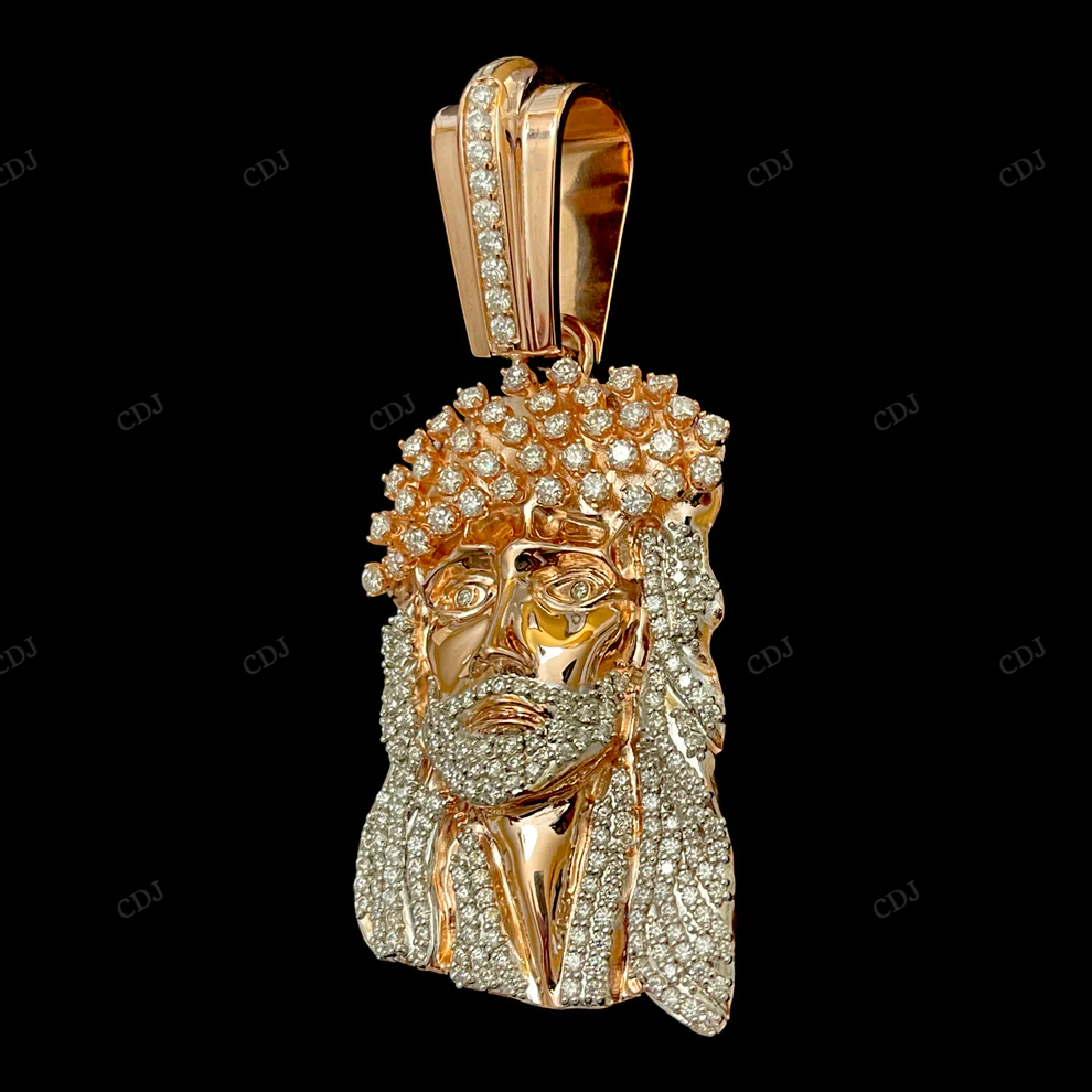 Custom Medium OG Kufi Moissanite Jesus Pendant hip hop jewelry CustomDiamJewel