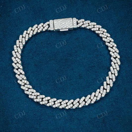 6MM Diamond Miami Cuban Link Bracelet hip hop jewelry customdiamjewel   