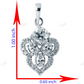 Sterling Silver Marquish and Round Fine Moissanite Pendant hip hop jewelry CustomDiamJewel