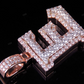 1.5" 1.75 CTW 14K Gold Natural Diamond Custom E Letter Pendant CustomDiamJewel