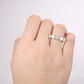 2.5CTW 5 Stone Two Tone Natural Diamond Wedding Band  customdiamjewel   