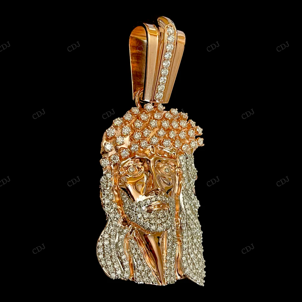 Custom Medium OG Kufi Moissanite Jesus Pendant hip hop jewelry CustomDiamJewel