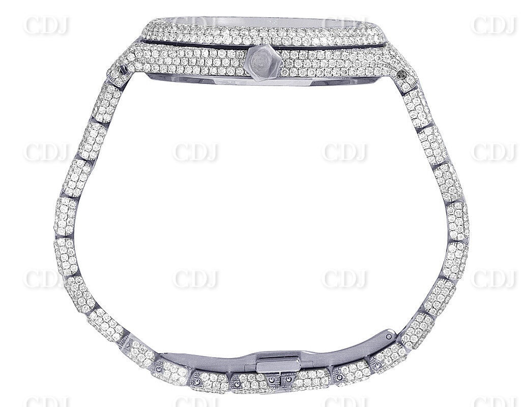 Men Women Arabic Custom Dial Hip Hop VVS Moissanite Diamond Watch customdiamjewel