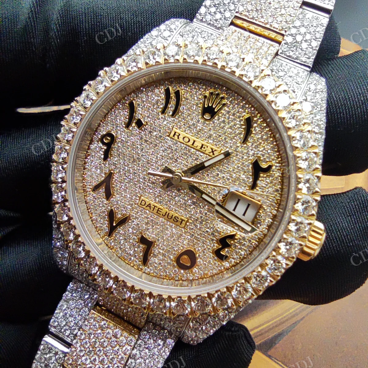 VVS Moissanite Rolex Iced Out Men's Watch customdiamjewel