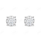 0.40CT Moissanite Diamond Cluster Earrings Stud earrings CustomDiamJewel