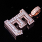 1.5" 1.75 CTW 14K Gold Natural Diamond Custom E Letter Pendant CustomDiamJewel