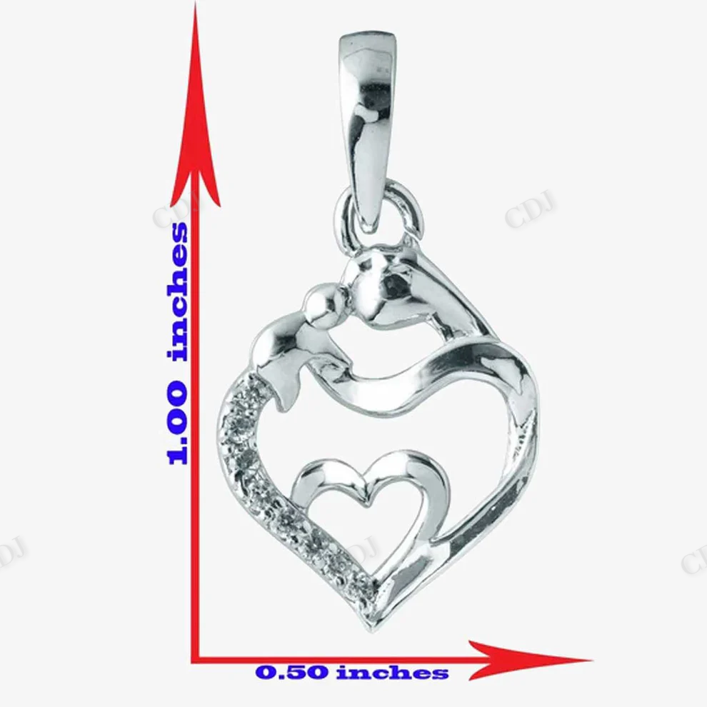 Custom Diamond Heart Pendant Hip Hop Jewelry hip hop jewelry CustomDiamJewel