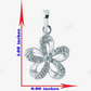 Sterling Silver Moissanite Flower Pendant hip hop jewelry CustomDiamJewel