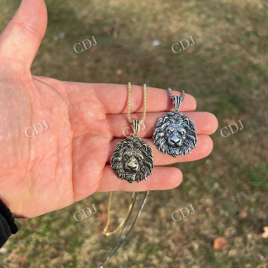 African Lion Leo Pendant  customdiamjewel   