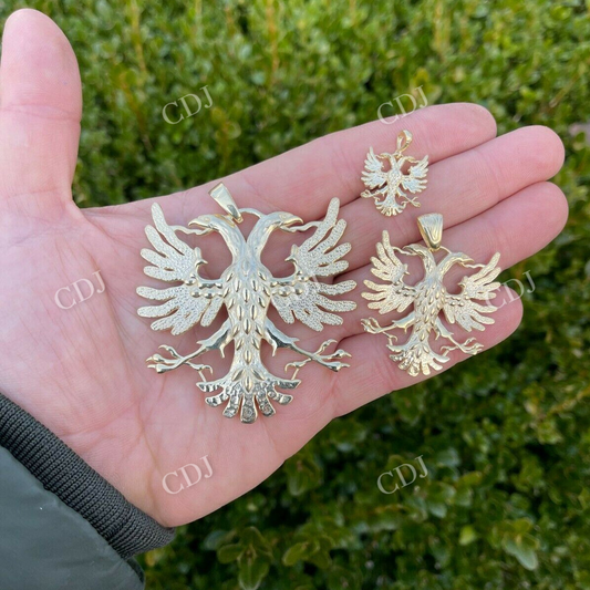 Double Headed Eagle Pendant  customdiamjewel   