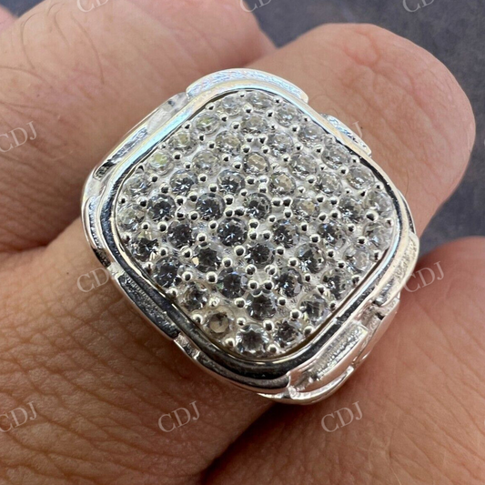 Customized Diamond 10K Gold Hip Hop Rings  customdiamjewel   