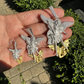 Michael Slaying Dragon Diamond Pendant  customdiamjewel   