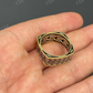 14K Solid Yellow Gold Square Shape Plain Band For Men's  customdiamjewel   