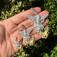 Michael Slaying Dragon Diamond Pendant  customdiamjewel   