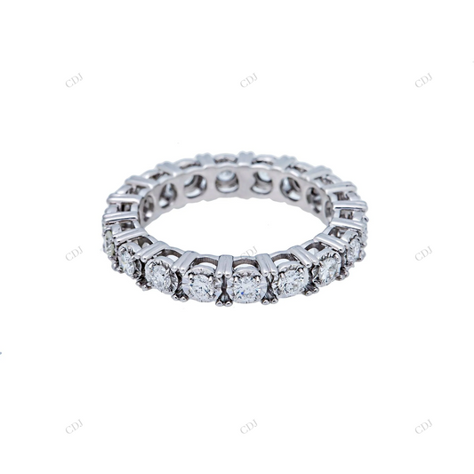 925 Silver Round Moissanite Wedding Band hip hop jewelry customdiamjewel