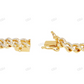 Daily Wear Silver Moissanite Mens Cuban Bracelet