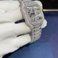 Cartier Skeleton Fully Diamond Iced Out Watch  customdiamjewel   