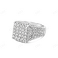 10K White Gold Hip Hop Diamond Ring For Men hip hop jewelry CustomDiamJewel