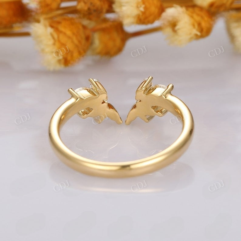 0.31CTW Lab Grown Diamond Yellow Gold Wedding Band  customdiamjewel   