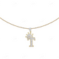 1.6" 0.50 CTW 10K Yellow Gold Natural Diamond Crown "T" Pendant CustomDiamJewel