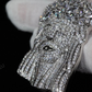 Hip Hop Fully Iced Out Sterling Silver Jesus Pendant hip hop jewelry CustomDiamJewel