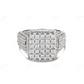 10K White Gold Hip Hop Diamond Ring For Men hip hop jewelry CustomDiamJewel