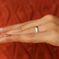 3.8 mm Flush Set Diamond Wedding Band Women  customdiamjewel   