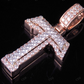 1.5" 1.25 CTW Two Tone Gold Natural Diamond Custom Initial 'T' Letter Pendant CustomDiamJewel
