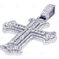 3.2 Inch Lab Grown Diamond 10K Gold Magnificent Cross Pendant Hip Hop Pendent CustomDiamJewel