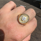 Antique Solid Gold Hip Hop French Ring For Men's  customdiamjewel   