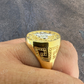 Antique Solid Gold Hip Hop French Ring For Men's  customdiamjewel   