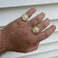 Antique Solid Gold Hip Hop French Ring For Men's  customdiamjewel   