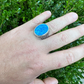 Hip Hop Blue Opal Gem Ring For Men's  customdiamjewel   