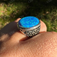 Hip Hop Blue Opal Gem Ring For Men's  customdiamjewel   