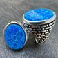 Hip Hop Blue Opal Gem Ring For Men's  customdiamjewel   