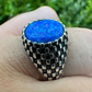 Oval Shape Opal Ring For Hip Hop Men's  customdiamjewel   