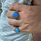 Oval Shape Opal Ring For Hip Hop Men's  customdiamjewel   