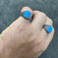 Oval Shape Opal Ring For Hip Hop Men's  customdiamjewel   