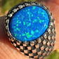 Oval Shape Opal Ring For Hip Hop Men's  customdiamjewel   