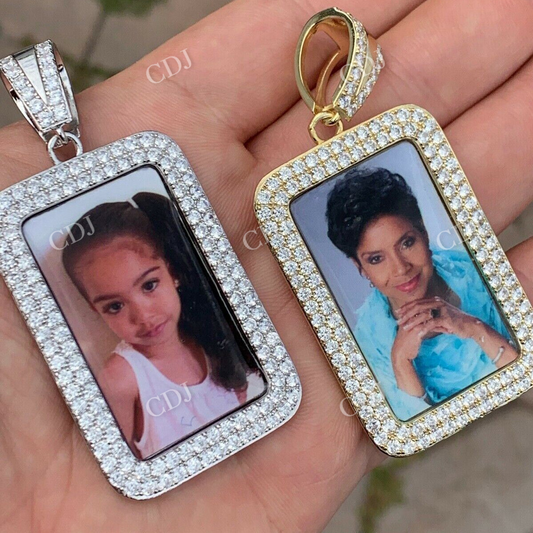 Hip Hip Customized Photo Frame Pendant  customdiamjewel   