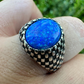 Oval Shape Opal Ring For Hip Hop Men's  customdiamjewel   